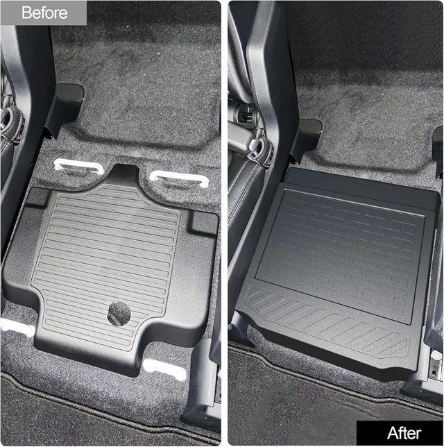 Alt view image 3 of 6 - Removable Middle Seat Floor Cover for 2023-2026 Pilot 22-26 MDX Accessories