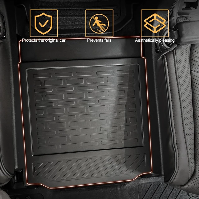 Alt view image 6 of 6 - Removable Middle Seat Floor Cover for 2023-2026 Pilot 22-26 MDX Accessories
