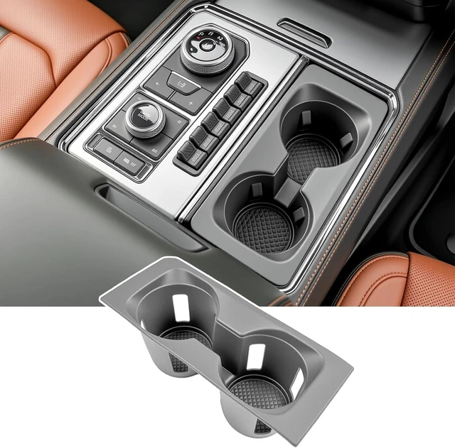 Main image of Center Console Cup Holder Compatible with 2018-2024 Ford Expedition&Expedition Max 1st Row Drink Holder Cupholder Coast for Expedition Accessories