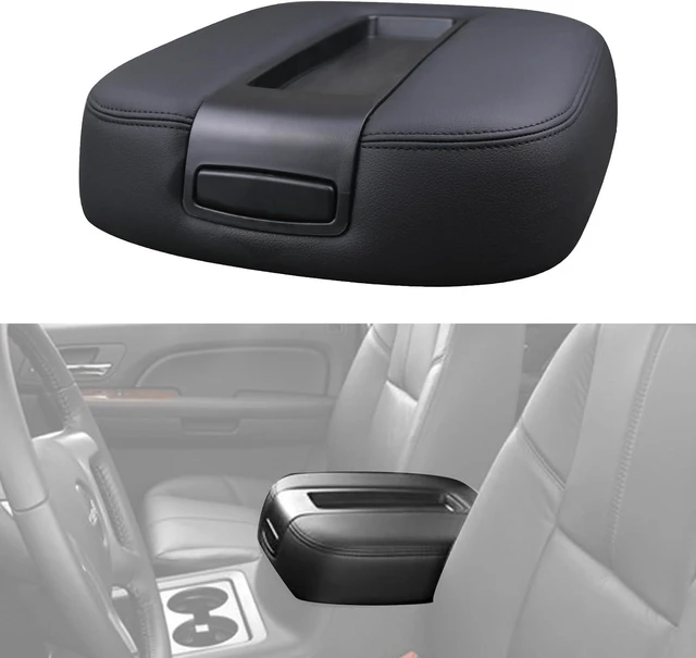 Alt view image 4 of 7 - Floor Center Console Armrest Lid Assembly Black Compatible with 2007-2014 Chevrolet Chevy Avalanche Silverado Suburban Tahoe GMC Sierra Yukon XL Replaces 15217111
