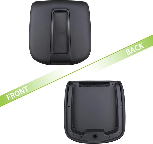 Alt view image 6 of 7 - Floor Center Console Armrest Lid Assembly Black Compatible with 2007-2014 Chevrolet Chevy Avalanche Silverado Suburban Tahoe GMC Sierra Yukon XL Replaces 15217111