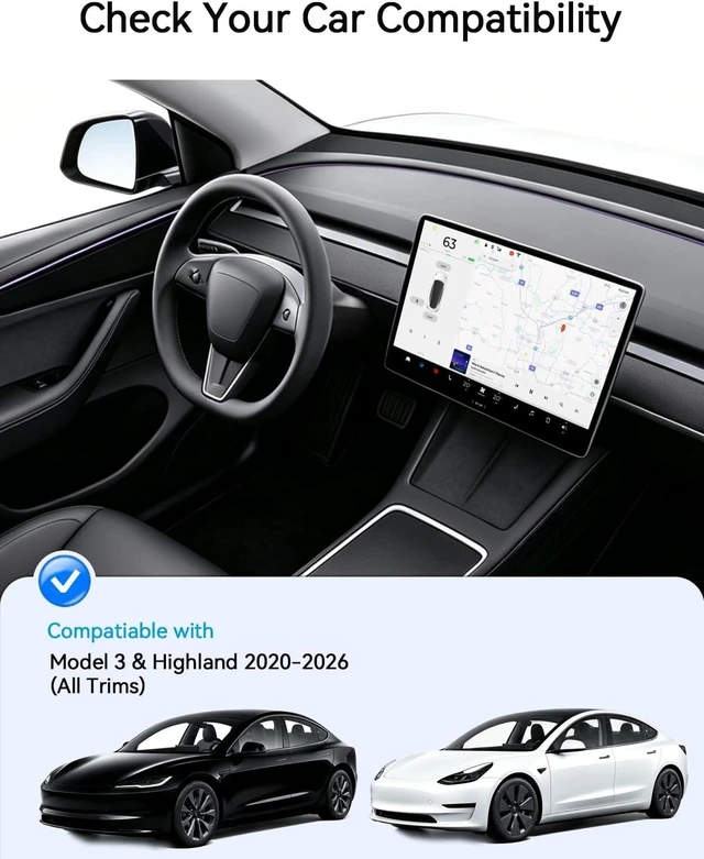 Alt view image 4 of 7 - 2026 Tesla Model 3 Sunshade Roof, Tesla Model 3 Highland Accessories