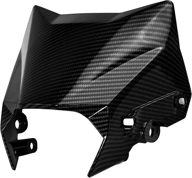 Main image of Headlight Cover for Surron Ultra Bee, Motorcycle Mudguard Fender, Imitate Carbon Fiber Windshield for Sur Ron Electric Dirt Bike (Water transfer glossy)
