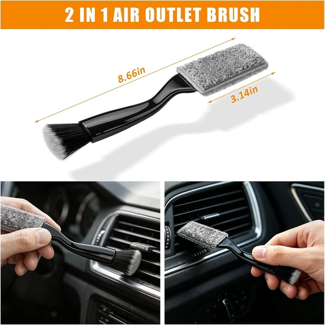 Alt view image 6 of 7 - Car Wash Detailing Kit Cleaning Set with Foam Gun Sprayer, Long-Handle Brush, Large Wash Mitt, Towels, Complete Interior & Exterior Car Washing Supply Set (Orange)