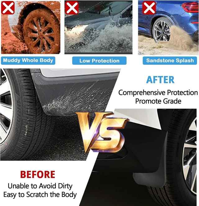 Alt view image 5 of 7 - 2022-2025 2026 Tucson Mud Flaps Splash Guards for 2026 Hyundai Tucson Accessories No Drilling Mudflaps Wheel Liner Fenders Compatible with 2022-2026 Hyundai Tucson & Tucson Hybrid (NOT FIT N Line)