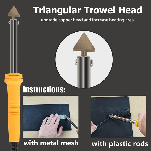 Alt view image 3 of 5 - Plastic Welder,2 in 1 Plastic Welding Kit,Hot Stapler Car Bumper Repair Kit