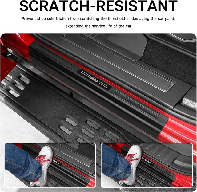 Alt view image 3 of 7 - 4PCS Door Sill Protector for 2021-2026 Ford F150 Accessories