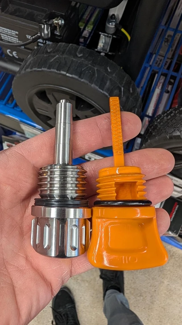 Alt view image 7 of 7 - - Made in USA - Magnetic Oil Dipstick fits Predator 8750/9000/9500/13000 Generator - Stainless Steel - Neodymium Magnet (Large Version)