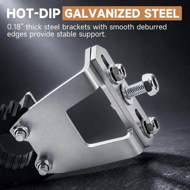 Alt view image 7 of 7 - 2 Pack MOLLE Panel Mounts with Rubber Tool Clamps for Truck Bed