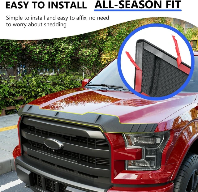 Alt view image 4 of 6 - Hood Deflector Compatible with 2015-2020 Ford F150