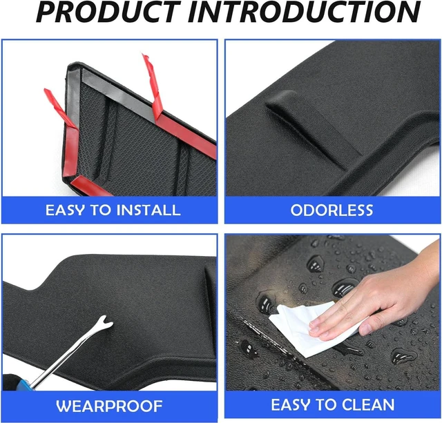 Alt view image 6 of 6 - Hood Deflector Compatible with 2015-2020 Ford F150