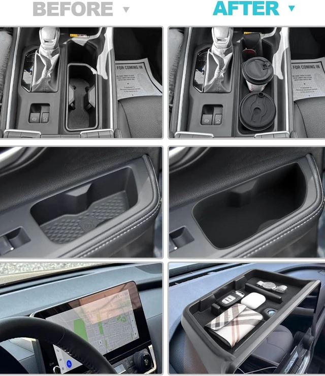 Alt view image 2 of 6 - 5Pcs for 2024-2026 Toyota Grand Highlander Center Console Organizer