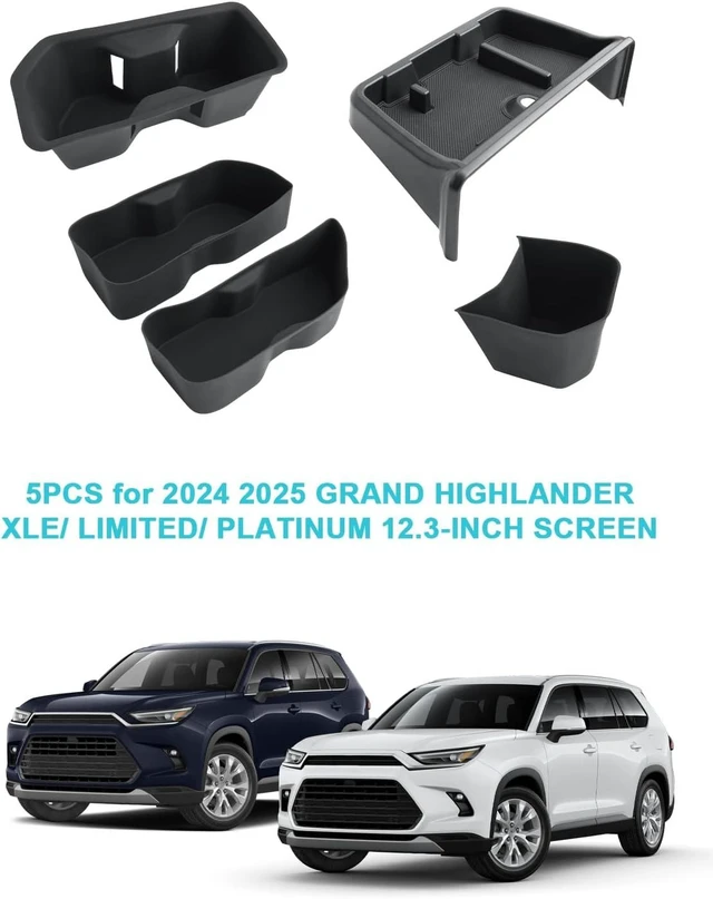 Alt view image 5 of 6 - 5Pcs for 2024-2026 Toyota Grand Highlander Center Console Organizer