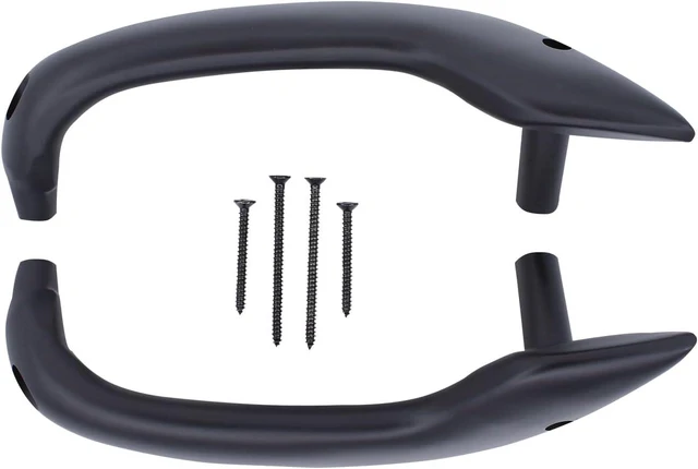 Alt view image 2 of 6 - Pair Black Interior Door Pull Handle for Ford Fiesta 2011-2020