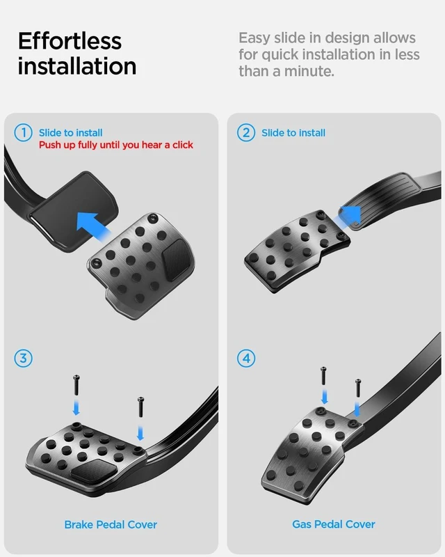 Alt view image 7 of 7 - Stainless Steel Performance Pedal Cover for All Model 3 and Y
