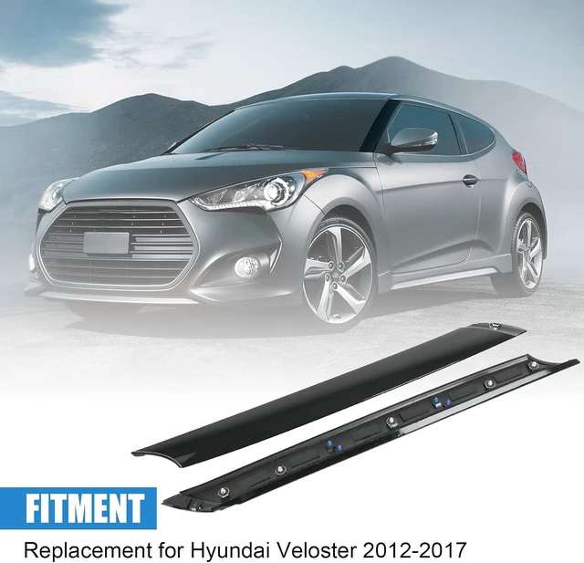 Alt view image 2 of 7 - A-Pillar Trim Molding Windshield Set (L&R) Replacement for Hyundai Veloster