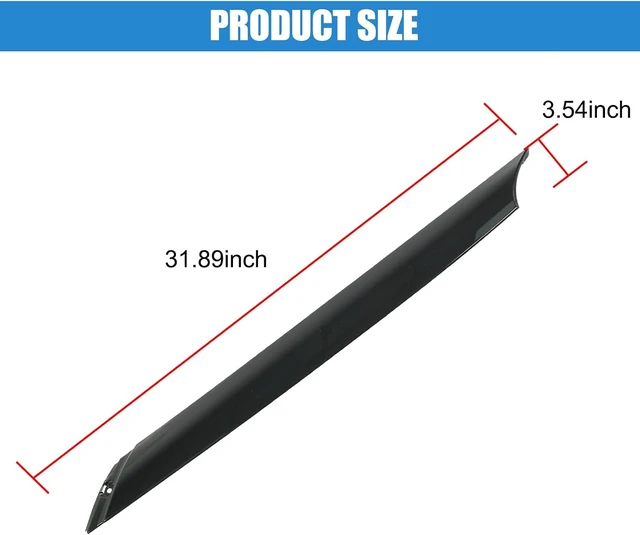 Alt view image 7 of 7 - A-Pillar Trim Molding Windshield Set (L&R) Replacement for Hyundai Veloster