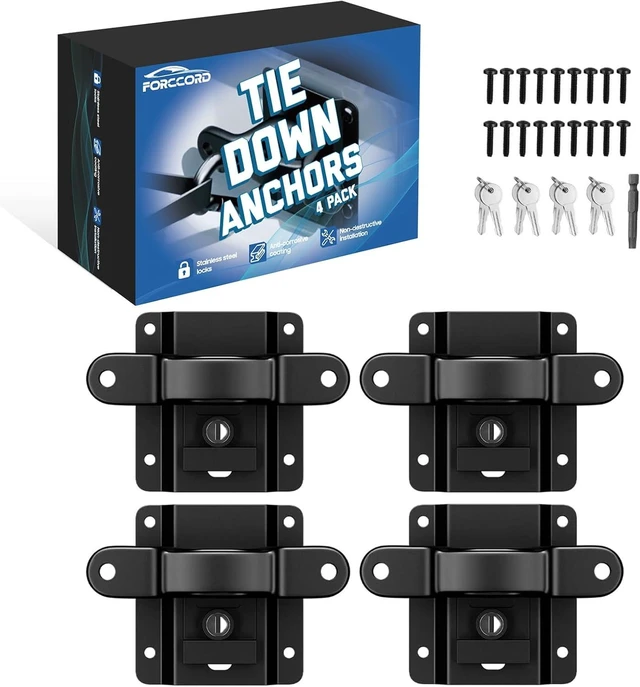 Main image of 4-Pack Tie Down Anchors for F150 F250 F350 2015-2026