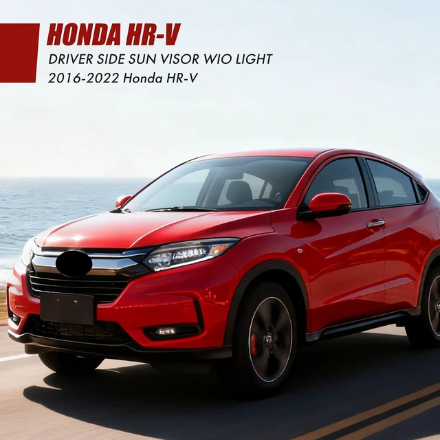 Alt view image 7 of 7 - PEVEST Sun Visor with Mirror, Without Lights - Driver & Passenger Side Gray for Honda HR-V EX-EX/LX/Sport 2016-2022