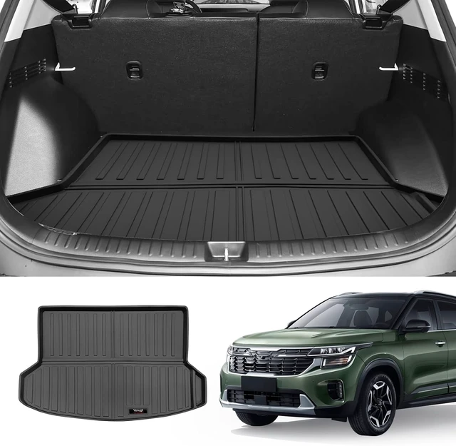 Alt view image 2 of 6 - Custom for 2021-2026 Kia Seltos Cargo Mats Trunk Liner All Weather TPE Protection Mat Accessories (for 2021-2026 Kia Seltos)
