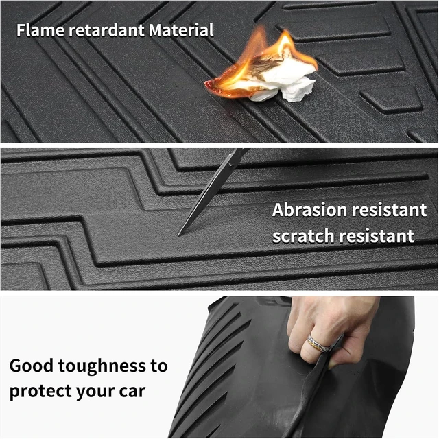 Alt view image 5 of 6 - Custom for 2021-2026 Kia Seltos Cargo Mats Trunk Liner All Weather TPE Protection Mat Accessories (for 2021-2026 Kia Seltos)