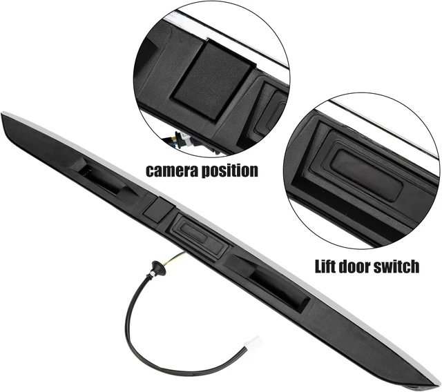 Alt view image 7 of 7 - 90810-9PG0A Chrome Tailgate Liftgate Handle for 13-19 Nissan Pathfinder