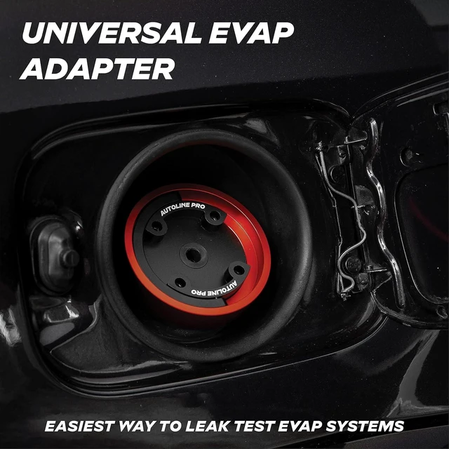 Alt view image 2 of 6 - Universal Gas Cap Adapter For Easy EVAP Leak Testing - Includes Fuel Flap Bypass Opener Cylinder - For Automotive Smoke Machine Leak Detector