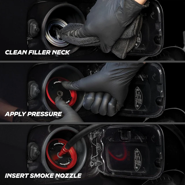 Alt view image 4 of 6 - Universal Gas Cap Adapter For Easy EVAP Leak Testing - Includes Fuel Flap Bypass Opener Cylinder - For Automotive Smoke Machine Leak Detector