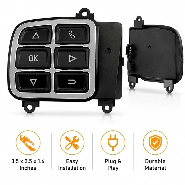 Alt view image 5 of 6 - Digital Instrument Cluster Display Button for Jeep Wrangler JK 2011-2017