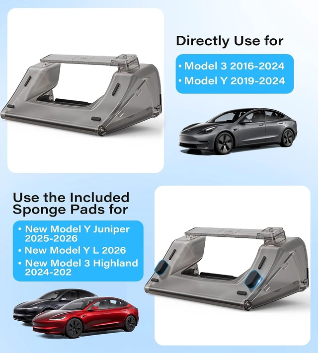 Alt view image 6 of 6 - for Tesla Model Y & 3 Under Screen Storage, fit Juniper, Highland