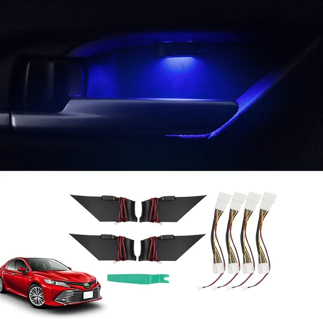 Main image of LED Light for 2018-2023 2024 Toyota Camry Accessories Inner Door Handle Bowl Mood Lighting Decorative Interior Lamp 4PCS Blue