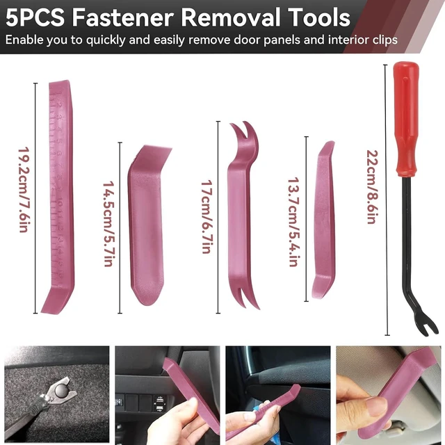 Alt view image 3 of 7 - 2080PCS Auto Retainer Clips Kit with Fastener Plier, Trim Removal Tools and 3-Layer Organizer Box, 33 Most Common Push Rivets for Car Bumper, Fender, Door Panel and Interior Repair