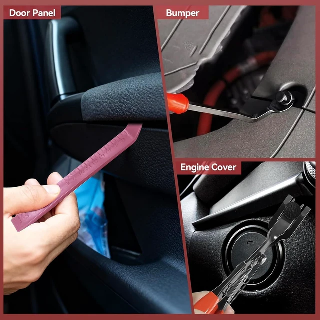 Alt view image 5 of 7 - 2080PCS Auto Retainer Clips Kit with Fastener Plier, Trim Removal Tools and 3-Layer Organizer Box, 33 Most Common Push Rivets for Car Bumper, Fender, Door Panel and Interior Repair