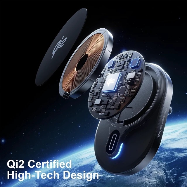 Alt view image 7 of 7 - Qi2 15W Magnetic Car Charger, PD20W & QC18W Ports, Strong Hold for iPhone