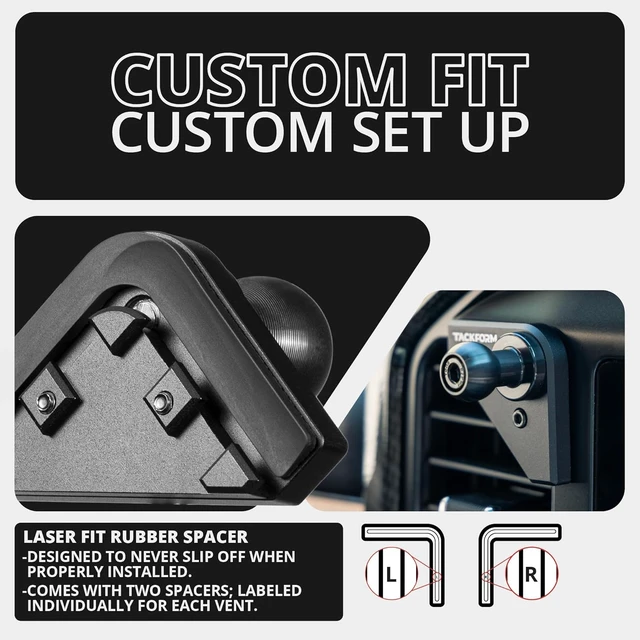 Alt view image 5 of 7 - Link Vent Mount Magnetic Phone Holder - Compatible with '21-'25 Ford F150 & Raptor, '23-'25 Ford Super Duty