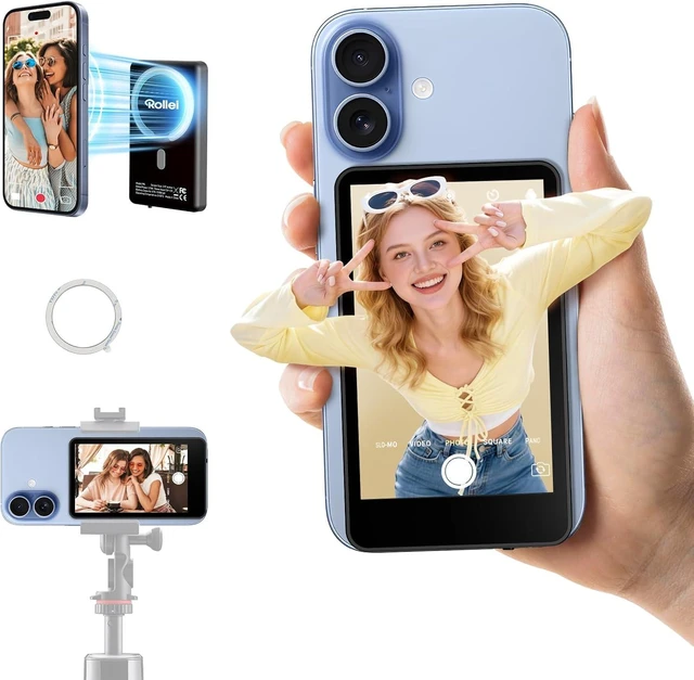 Main image of M4 Selfie Monitor Screen for iPhone 17 Series, Vlog Screen Mirroring