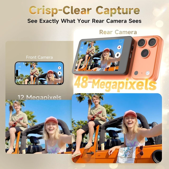 Alt view image 5 of 7 - M4 Selfie Monitor Screen for iPhone 17 Series, Vlog Screen Mirroring