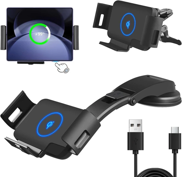 Main image of Wireless Car Charger Mount, 15W Fast Charging Holder