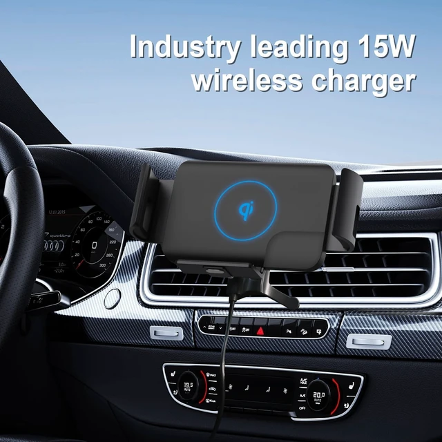 Alt view image 7 of 7 - Wireless Car Charger Mount, 15W Fast Charging Holder