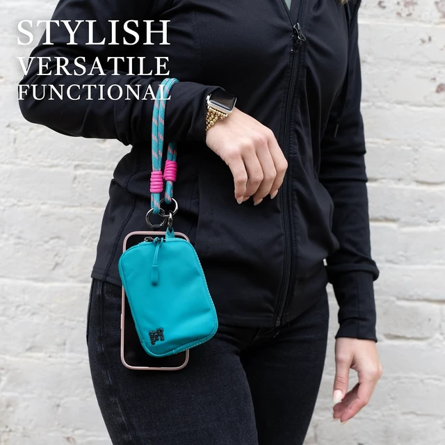 Alt view image 5 of 7 - Active Phone Lanyard Crossbody Rope Strap with Wallet, Teal