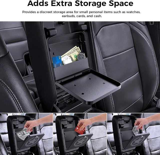 Alt view image 2 of 7 - Metal Center Console Hidden Organizer for Jeep Wrangler &Gladiator