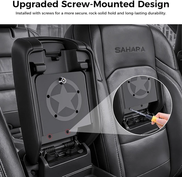 Alt view image 3 of 7 - Metal Center Console Hidden Organizer for Jeep Wrangler &Gladiator