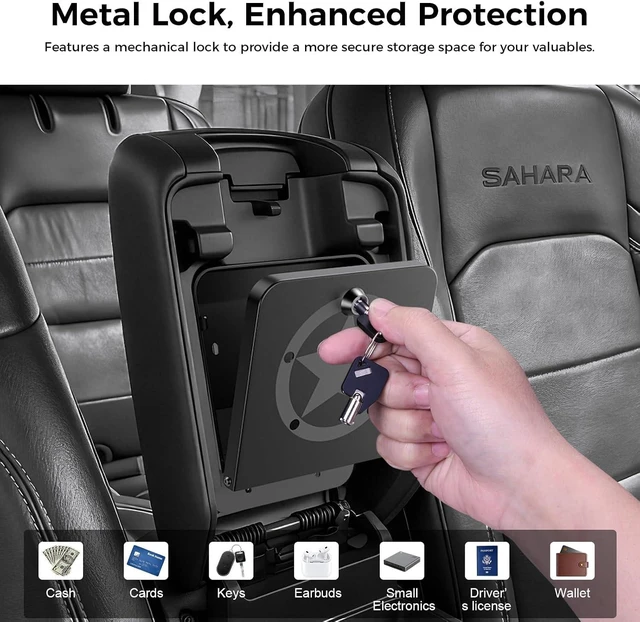 Alt view image 4 of 7 - Metal Center Console Hidden Organizer for Jeep Wrangler &Gladiator