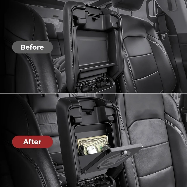 Alt view image 5 of 7 - Metal Center Console Hidden Organizer for Jeep Wrangler &Gladiator