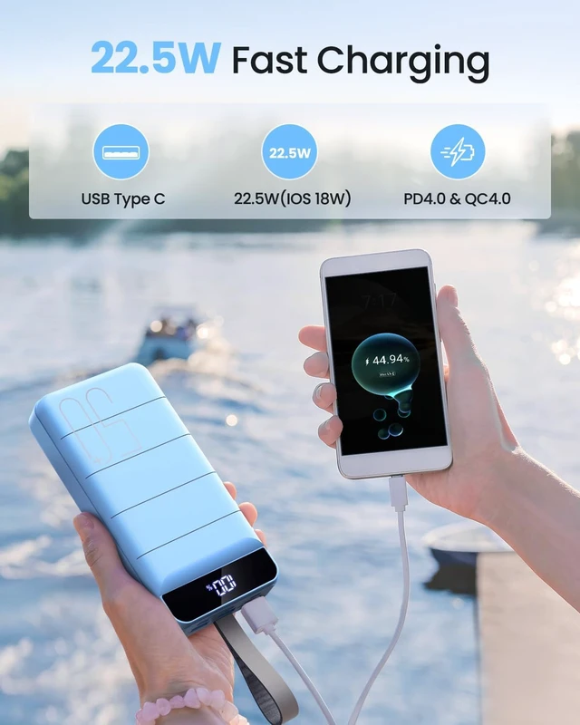 Alt view image 2 of 6 - Portable Charger Power Bank 50000mAh Fast Charging Battery Bank for Camping