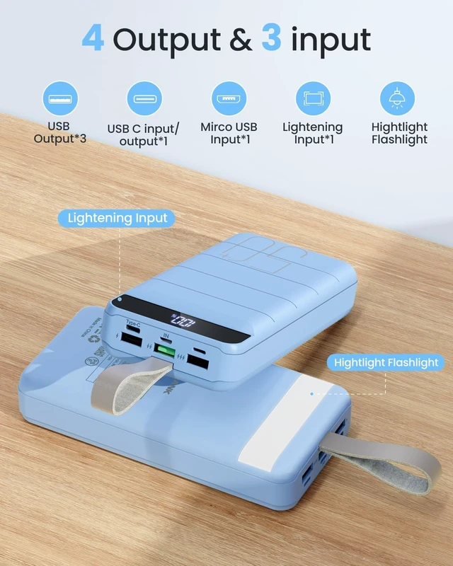 Alt view image 4 of 6 - Portable Charger Power Bank 50000mAh Fast Charging Battery Bank for Camping