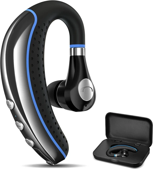 Main image of Bluetooth Headset, Wireless Earpiece V5.0 Bluetooth Earpiece Ultralight Hands Free for Business/Office/Driving/Sporting