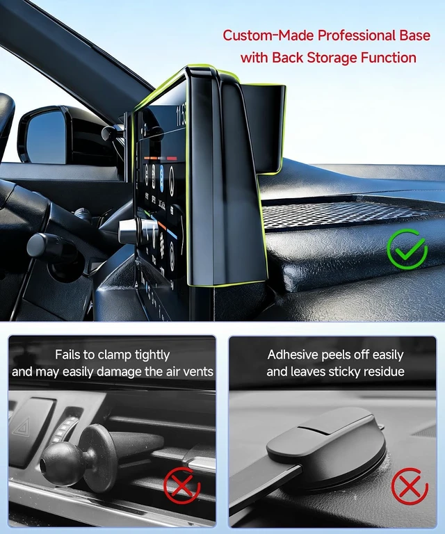 Alt view image 5 of 7 - Qi2.2 25W Wireless Charger Car Phone Mount for Toyota Corolla 2020-2026