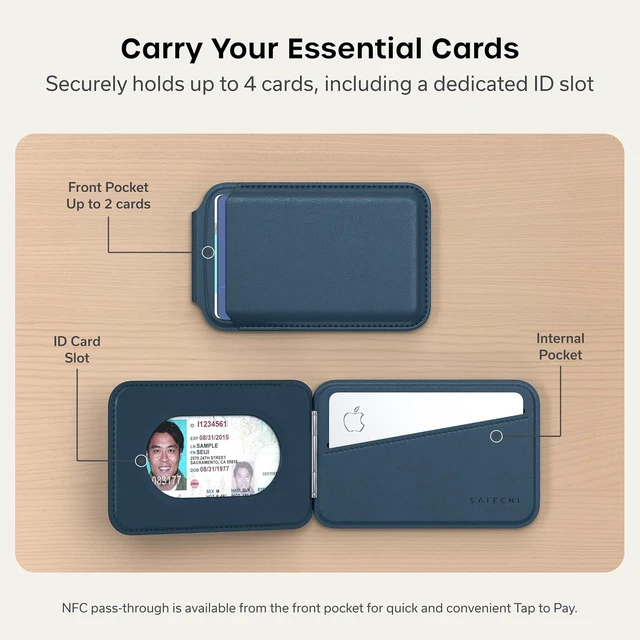 Alt view image 3 of 7 - MagSafe Wallet Stand, Card Holder, NFC Pass-Through