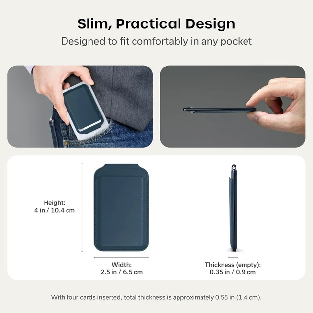 Alt view image 4 of 7 - MagSafe Wallet Stand, Card Holder, NFC Pass-Through